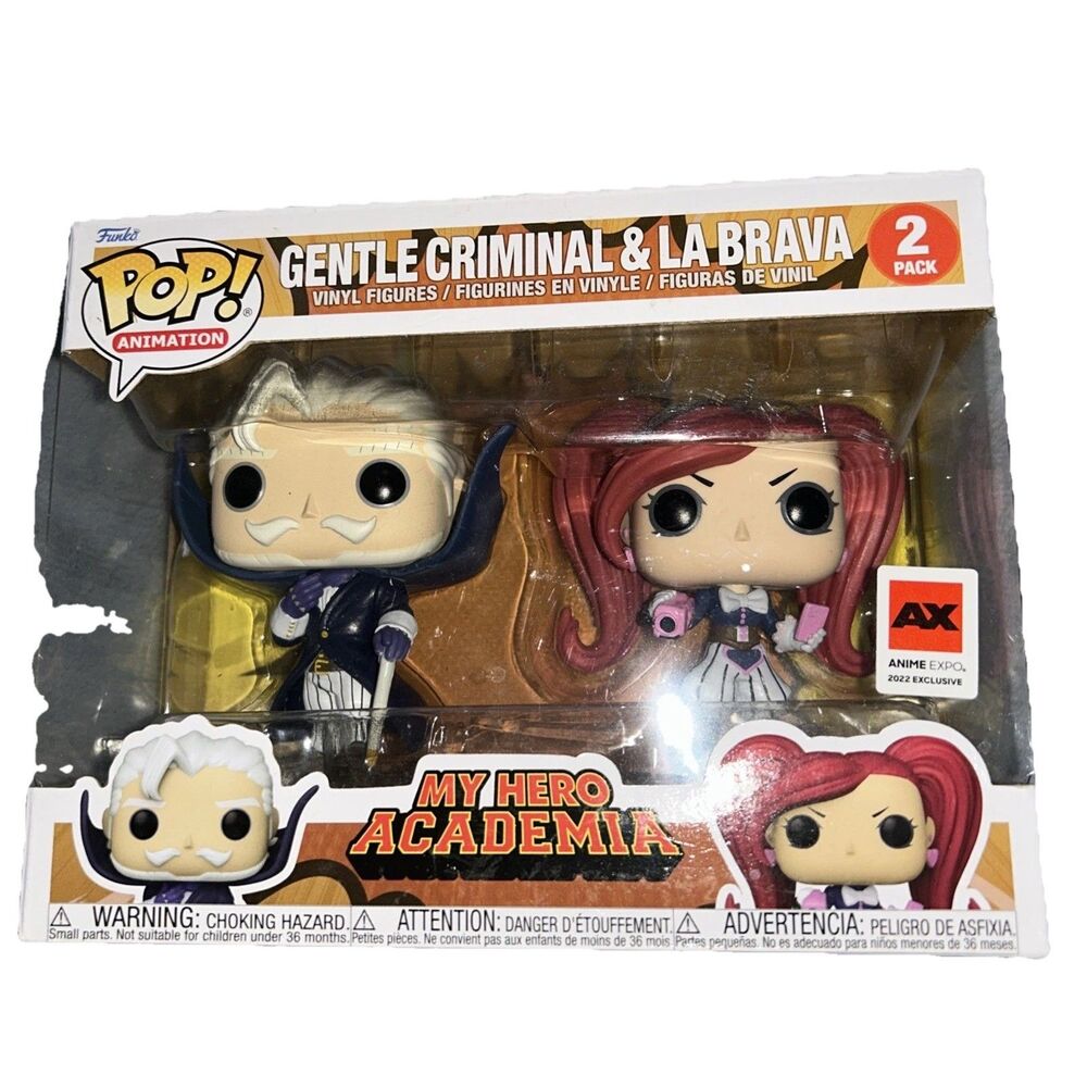 Funko POP! Gentle Criminal and La Brava MHA 2 Pack Anime Expo Exclusive